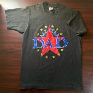 Vintage All Star Dad T Shirt Mens Large Made In USA